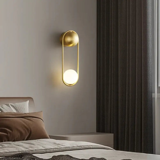 Voici La Transformation: Applique Murale En Laiton Élégante Minimaliste Épurée Chambre