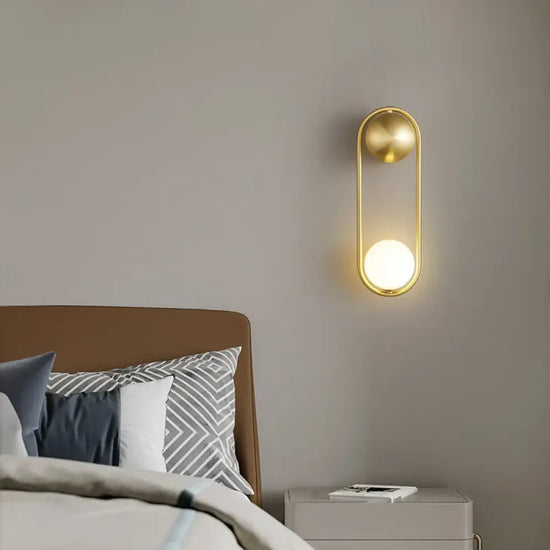 Voici La Transformation: Applique Murale En Laiton Élégante Minimaliste Épurée Chambre