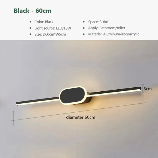 Voici La Transformation: Applique Murale Led Design Minimaliste Élégant Chambre