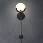 Voici La Transformation Du Titre: Applique Murale En Métal Et Verre Moderne Élégante Long - Noir