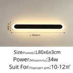 Voici La Transformation Du Titre: Applique Murale Nordique Élégante Design Minimaliste 5116 L80Cm