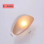 Voici Le Titre Transformé: Applique Led Nordique Design Élégant Lumineux B-Ambre / Blanc Chaud