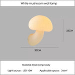 Voici Le Titre Transformé: Applique Murale Champignon Scandinave Chic Lumineux Champignon /