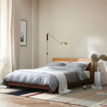 Voici Le Titre Transformé: Applique Murale Italienne Design Bois Rotatif Chambre