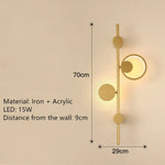 Voici Le Titre Transformé: Applique Murale Led Design Élégante Intérieur Contemporain H1 Chambre