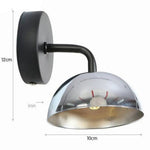 Voici Le Titre Transformé: Applique Murale Led Design Industriel Rétro Argenté Chambre
