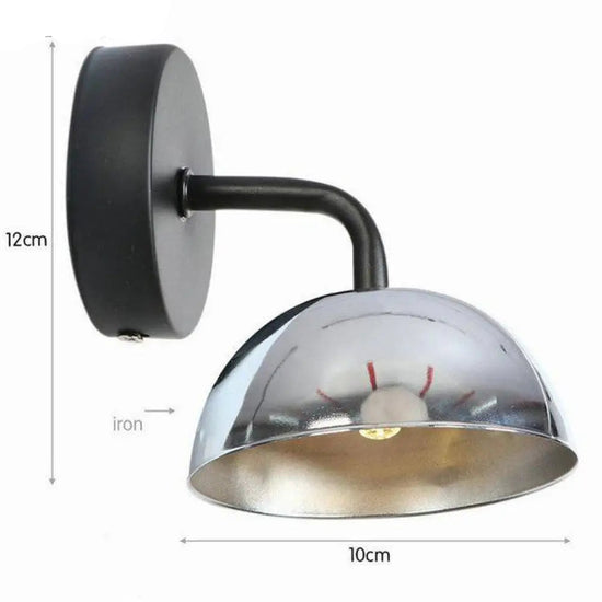 Voici Le Titre Transformé: Applique Murale Led Design Industriel Rétro Argenté Chambre