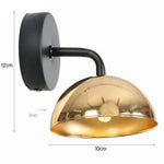 Voici Le Titre Transformé: Applique Murale Led Design Industriel Rétro Doré Chambre