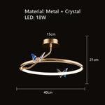Voici Le Titre Transformé: Applique Murale Led Papillon Élégant Design Moderne B-40Cm / 3