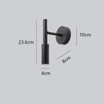 Voici Le Titre Transformé: Applique Murale Minimaliste Design Lumineux Élégant Noir Chambre