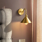 Voici Le Titre Transformé: Applique Murale Nordique Design Cuivre Élégant Chambre