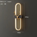 Voici Ma Proposition: Applique Murale Nordique Design Moderne Cuivre 40 Cm / 3 Températures De